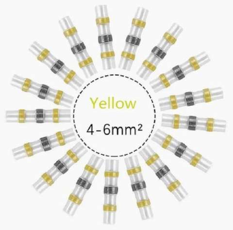 ISI BÜZÜŞMELİ, KENDİNDEN LEHİMLİ, İZOLE KONNEKTÖR 6MM 12-10 AWG SOLDER SLEEVE