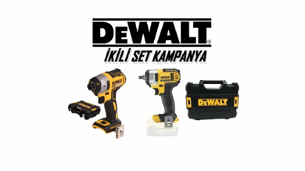 2Lİ SET DCF880NT SOLO SOMUN SIKMA - DCF887NT DARBELİ VİDALAMA KÖMÜRSÜZ SOLO
