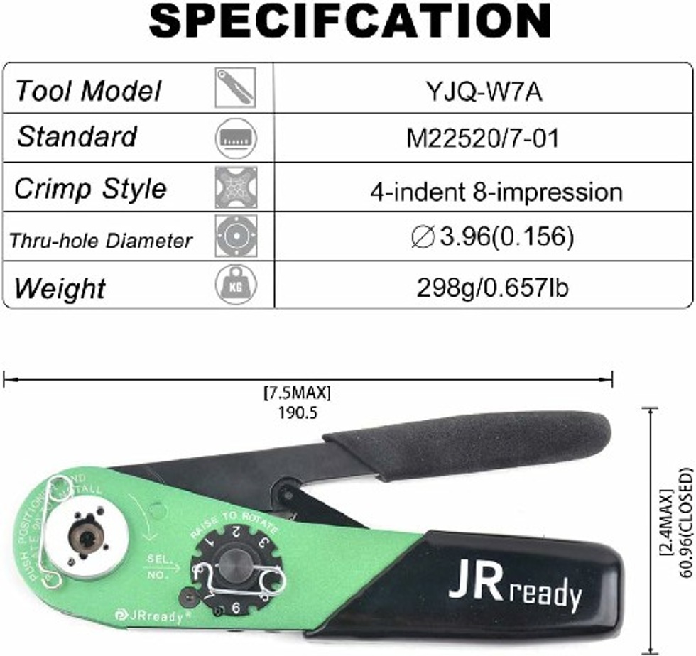 (M22520/7-01) PİN SIKMA ALETİ (CRIMP TOOLS)