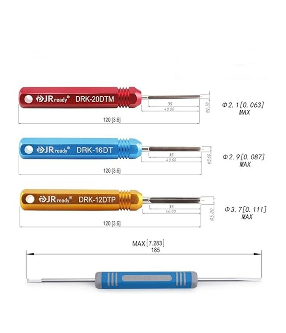 DEUTSCH TEMİZLEME ARACI KİTİ: DRK-12DTP + DRK-16DT + DRK-20DTM + DRK-RT1B ÇIKARMA ARAÇLARI