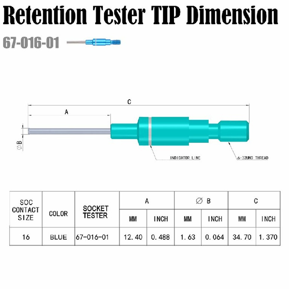 (67-016-01*2 & 68-016-01*2) PİN TEST CİHAZ UCU