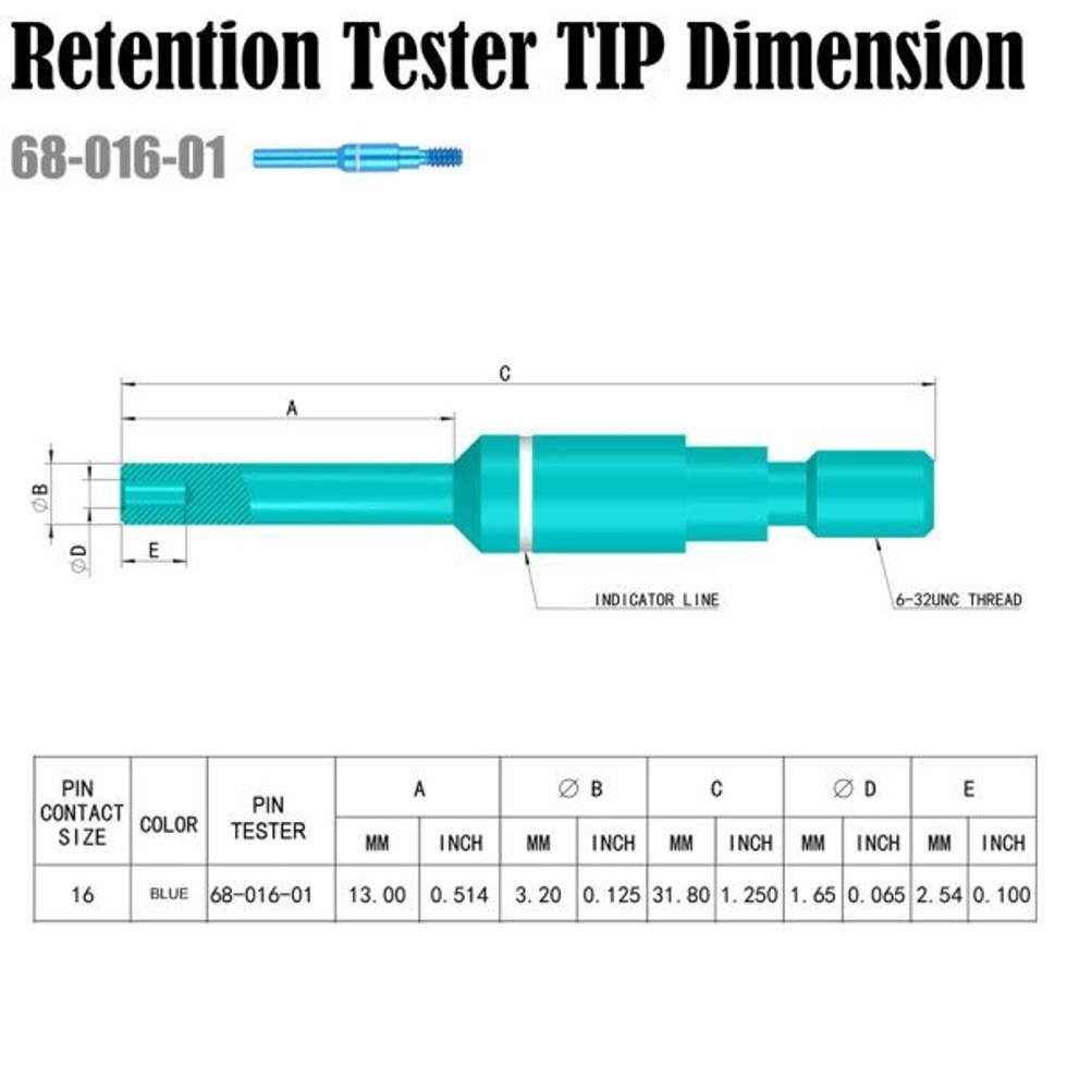 (67-016-01*2 & 68-016-01*2) PİN TEST CİHAZ UCU