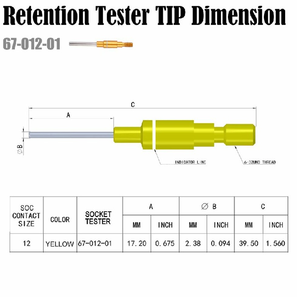 (67-012-01*2 & 68-012-01*2) PİN TEST CİHAZ UCU