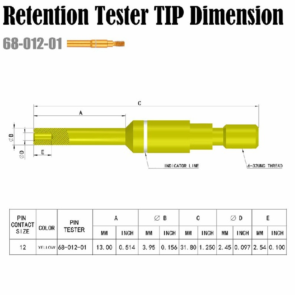 (67-012-01*2 & 68-012-01*2) PİN TEST CİHAZ UCU