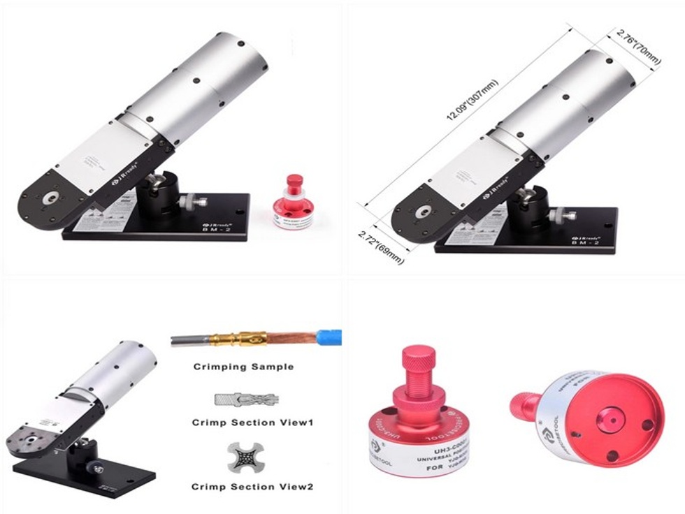 JRREADY YJQ-W3Q (WA27-309-2C) PNÖMATİK KABLO SIKMA PENSE SETİ 8-18 AWG