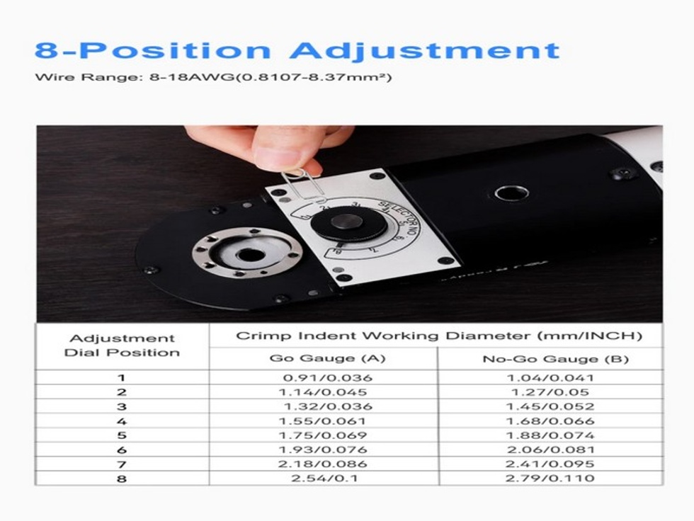 JRREADY YJQ-W3Q (WA27-309-2C) PNÖMATİK KABLO SIKMA PENSE SETİ 8-18 AWG