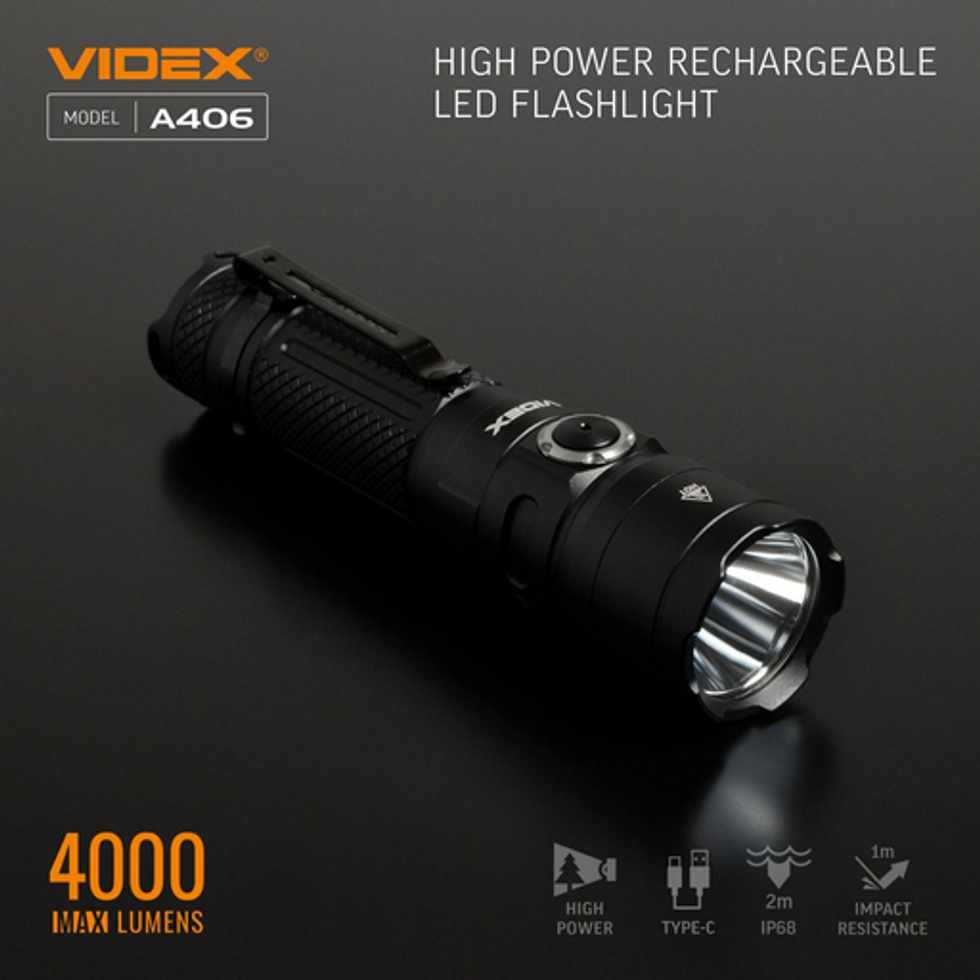 TACTICAL LED EL FENERİ 4000 LÜMEN 6500K SOĞUK BEYAZ IŞIK