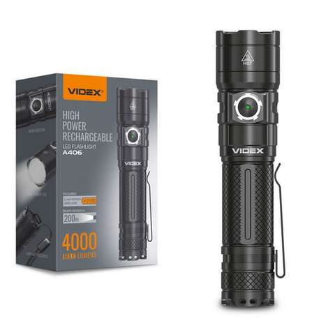 TACTICAL LED EL FENERİ 4000 LÜMEN 6500K SOĞUK BEYAZ IŞIK