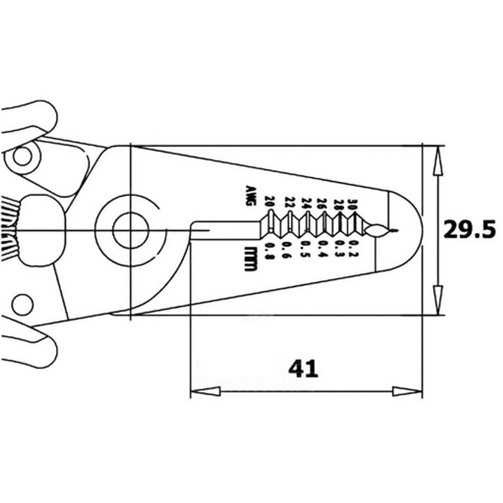 PİERGIACOMI CSP-30-1 KABLO SIYIRICI 20-30 AWG